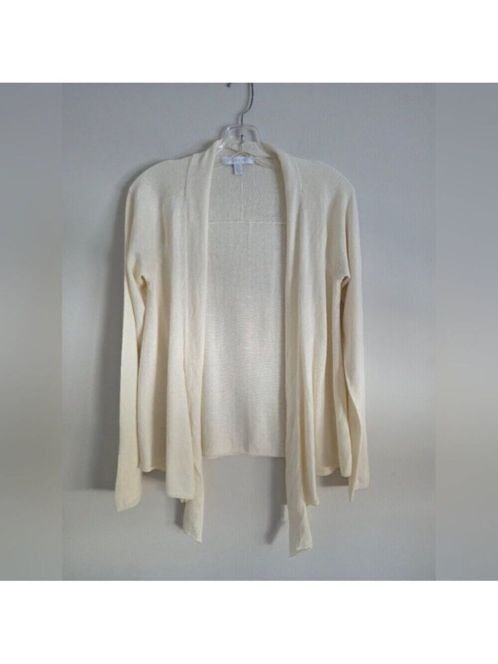 JOSEF | Wool Angora Waterfall Cardigan Sweater Cream Sz S